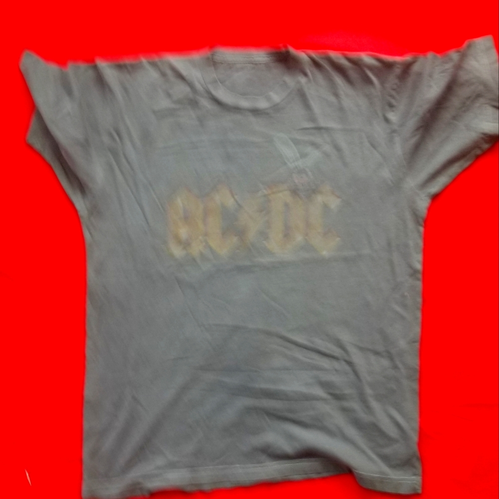 AC DC tshirt faded